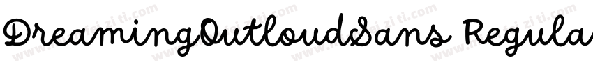 DreamingOutloudSans Regular字体转换